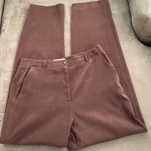 Talbots pants, slacks with pockets. Brown, size 8, gently worn, no flaws.